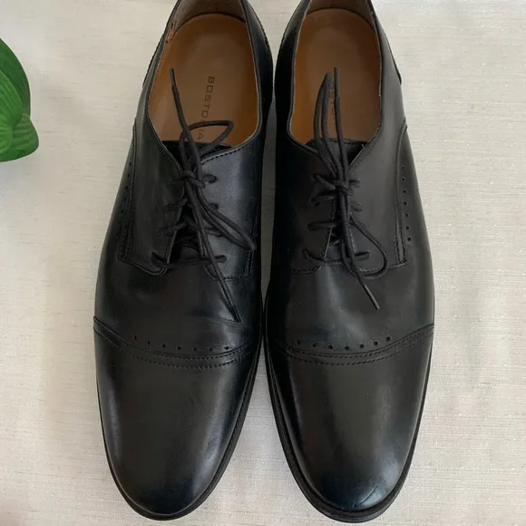 Bostonian Black Leather Oxfords Shoes Men’s 13 - Picture 2 of 7